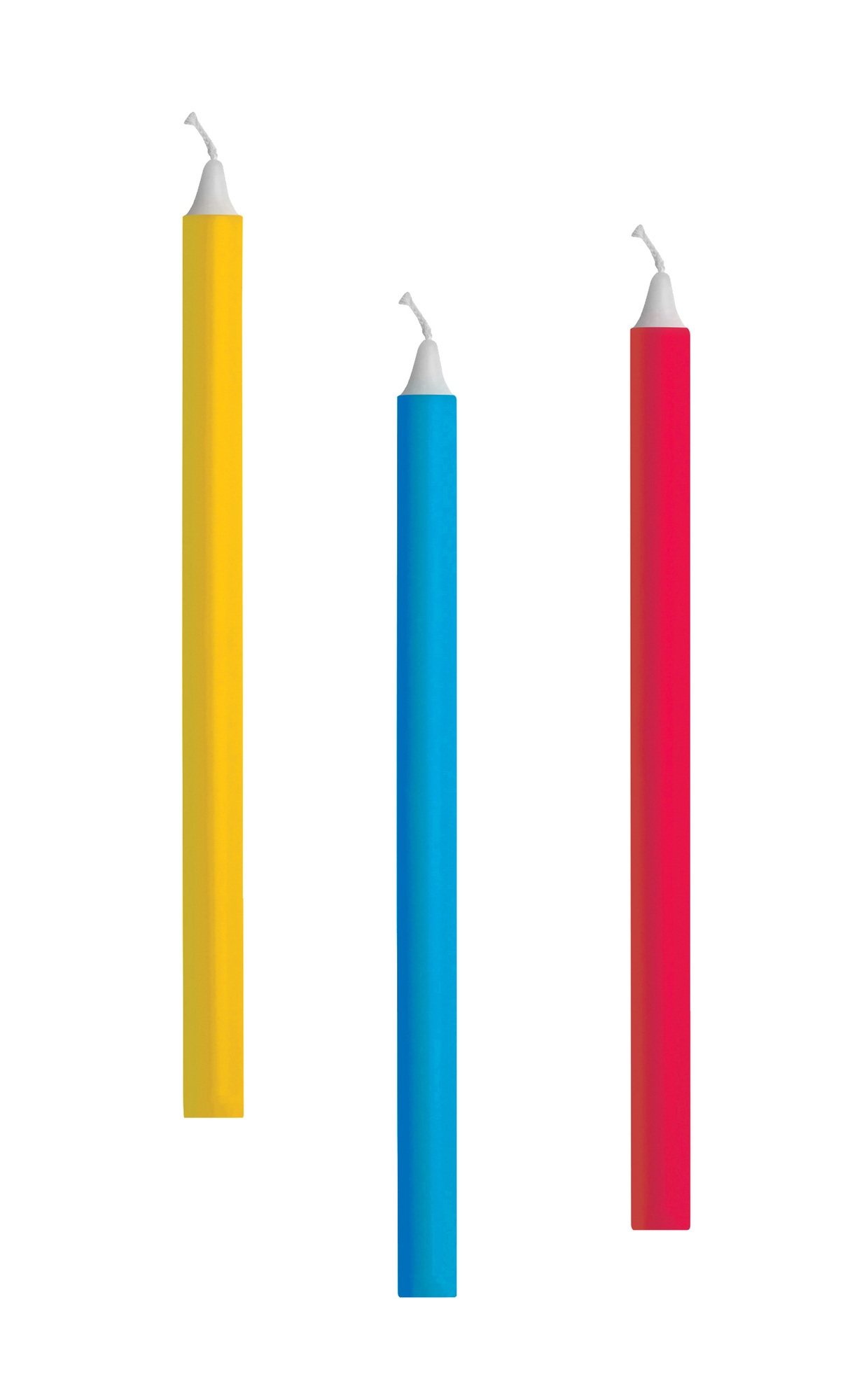 colorful lit candles